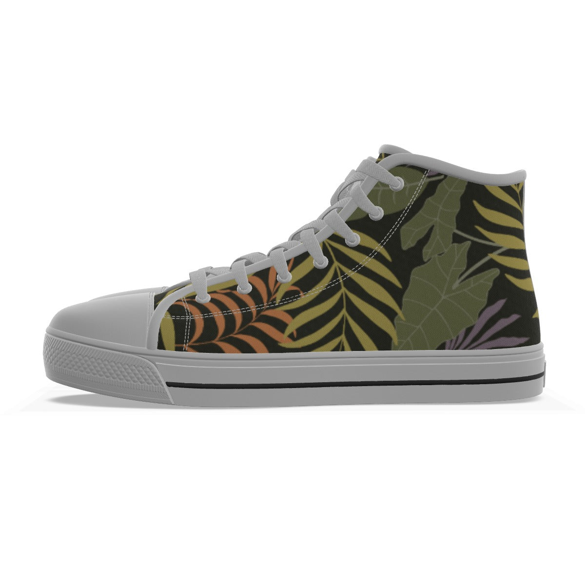 Women's Canvas High Top Sneakers, "It's A Jungle Out There" Collection