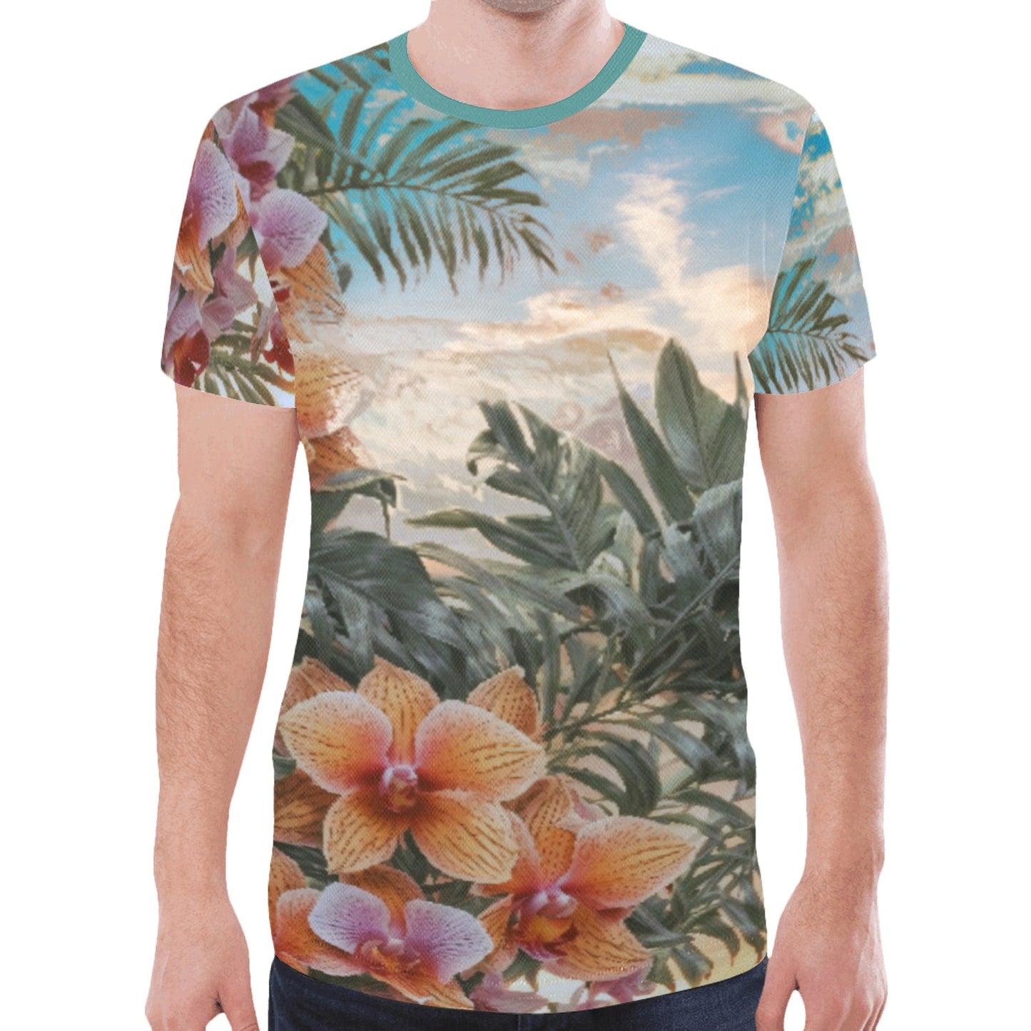 Windward Syde, Hawaiian Inspired - Tee Shirts, Floral Sunrise 01 ...