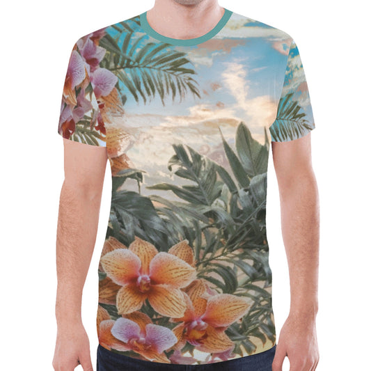 Windward Syde, Hawaiian Inspired - Tee Shirts, Floral Sunrise 01