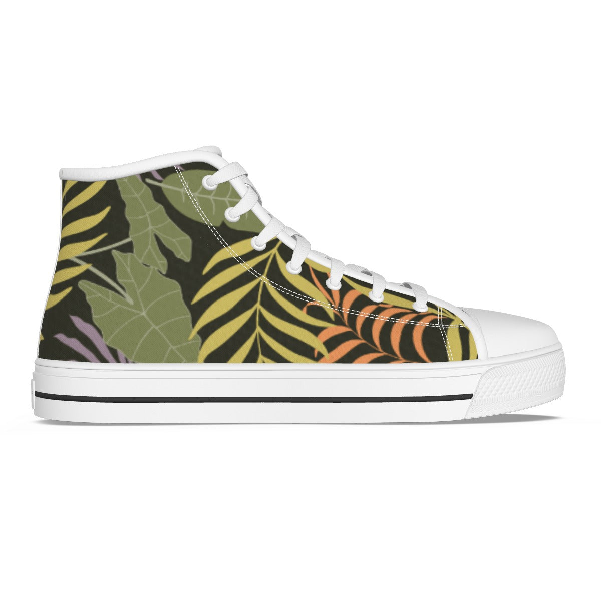 Women's Canvas High Top Sneakers, "It's A Jungle Out There" Collection