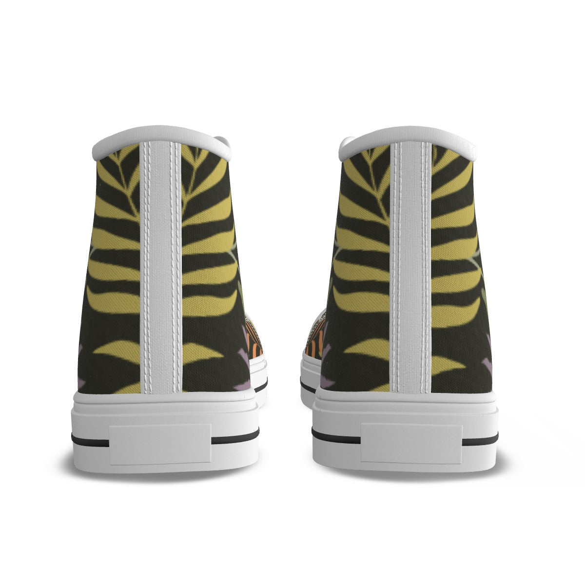 Women's Canvas High Top Sneakers, "It's A Jungle Out There" Collection